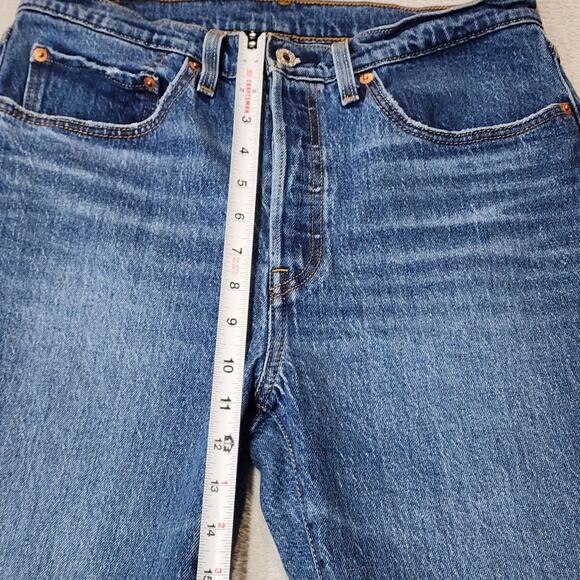 Levis 501 Jeans Original Fit High Rise Medium Wash Button Fly Womens 30 X 30 - Picture 8 of 13